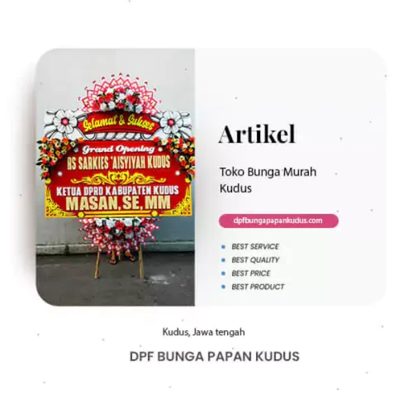 jual bunga papan kudus
